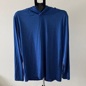 Men's Al1ve Qwick-Dry XL Blue Hoodie